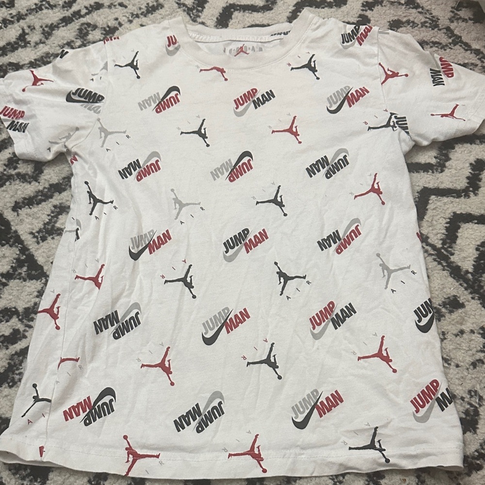 Nike Jumpman Men's Red and Black Graphic Tee